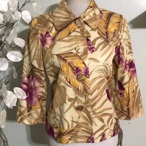 PECK & PECK SILK BLAZER